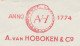 Meter Cover Netherlands 1956 Ouroborus - Snake - Rotterdam - Altri & Non Classificati