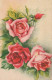 FLOWERS Vintage Postcard CPA #PKE628.GB - Bloemen