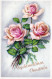 FLOWERS Vintage Postcard CPA #PKE507.GB - Bloemen