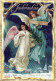 ANGEL CHRISTMAS Holidays Vintage Postcard CPSM #PAH646.GB - Anges