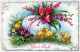 PÂQUES POULET ŒUF Vintage Carte Postale CPA #PKE379.FR - Pasqua