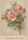 FLEURS Vintage Carte Postale CPSM #PAR867.FR - Blumen