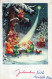 ANGE NOËL Vintage Carte Postale CPSMPF #PAG766.FR - Angeli