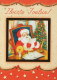 WEIHNACHTSMANN SANTA CLAUS WEIHNACHTSFERIEN Vintage Postkarte CPSM #PAK172.DE - Santa Claus