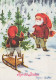 WEIHNACHTSMANN SANTA CLAUS WEIHNACHTSFERIEN Vintage Postkarte CPSM #PAK094.DE - Santa Claus