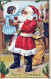 BABBO NATALE Buon Anno Natale Vintage Cartolina CPSMPF #PKG358.IT - Santa Claus