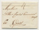 Bergen Op Zoom - Gent Belgie 1787 - Geschreven Krijtmerk Bz - ...-1852 Voorlopers