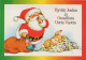 BABBO NATALE Buon Anno Natale Vintage Cartolina CPSM #PBB067.IT - Santa Claus