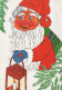 BABBO NATALE Buon Anno Natale Vintage Cartolina CPSM #PAU488.IT - Santa Claus