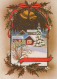 Buon Anno Natale BELL Vintage Cartolina CPSM #PAT464.IT - Anno Nuovo