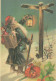 BABBO NATALE Natale Vintage Cartolina CPSM #PAK855.IT - Kerstman