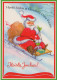 BABBO NATALE Natale Vintage Cartolina CPSM #PAK722.IT - Kerstman