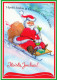 BABBO NATALE Natale Vintage Cartolina CPSM #PAK722.IT - Kerstman
