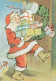 BABBO NATALE Natale Vintage Cartolina CPSM #PAJ682.IT - Kerstman