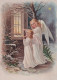 ANGELO Buon Anno Natale Vintage Cartolina CPSM #PAH650.IT - Angels