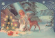 ANGELO Buon Anno Natale Vintage Cartolina CPSM #PAH079.IT - Angeli