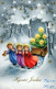 ANGELO Buon Anno Natale Vintage Cartolina CPSMPF #PAG833.IT - Angels