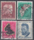 Switzerland / Helvetia / Schweiz / Suisse 1953 ⁕ Pro Juventute Mi.588-590, 592 ⁕ 8v Used - Scan - Gebraucht