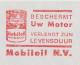 Meter Cover Netherlands 1965 Mobil - Mobiloil - Pegasus - Otros & Sin Clasificación