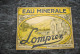 WELLIN.  LOMPREZ . BRASSERIE .RARE PUBLICITE EAU MINERALE. - Wellin