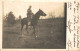 CARTE PHOTO DEPART D'UN COMBATTANT A SON POSTE DE LIAISON 1914 - Guerre 1914-18