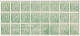 ESPAGNE / ESPAÑA - 1873 Ed.133F 10c Verde FALSO POSTAL (Tipo 3) - Bloque De 24 Nuevos** (c.504€) - Unused Stamps