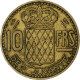 Monaco, Rainier III, 10 Francs, 1950, Paris, Cupro-Aluminium, TTB - 1922-1949 Louis II.