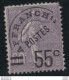 France - YT Préoblitéré 47 - TYpe Semeuse Lignée 55 C Sur 60 C Violet - 1893-1947