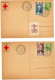 FRANCE.1949. RARE. SERIE 5 CARTES POSTALES. "2eCONGRES SECOURISME  CROIX-ROUGE" AVEC VIGNETTES DES FONDATEURS. - Rotes Kreuz