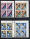 Yemen Arab Republic 1965 Space, Manned Space Flights Set Of 8 In Blocks Of 4 MNH - Asia