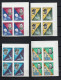 Yemen Arab Republic 1965 Space, Manned Space Flights Set Of 8 Imperf. In Blocks Of 4 MNH - Azië