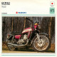 SUZUKI  750 GT 1972  Motorbike Motorrad Motorfiets Motociklas Motorcycle MOTO   50  MA1967Bis - Moto