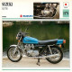 SUZUKI  750 GS 1976  Motorbike Motorrad Motorfiets Motociklas Motorcycle MOTO   49  MA1967Bis - Motorbikes