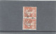 PERFORÉ - N°138 (PAIRE) PERF -w - WORMS ET Cie ROUEN - ANCOPER W 12 -C5 - Used Stamps