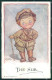 WW1 WWI Propaganda Soldier Child Eugine Richards Cartolina Postcard XF8176 - Sonstige & Ohne Zuordnung