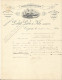 1895 Maritime Connaissement Pour Rio De Janeiro Chargeurs Réunis Petit Père & Fils: Services Réguliers Afrique & Brésil - Transports