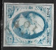 Nederland Halfrondstempel THOLEN A Op 1852 Koning Willem III 5 Cent Blauw Ongetand NVPH 1. - Gebraucht