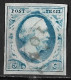 Nederland Halfrondstempel THOLEN A Op 1852 Koning Willem III 5 Cent Blauw Ongetand NVPH 1. - Gebraucht