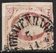 1852 Koning Willem III 10 Cent Rood NVPH 2 Met Halfrondstempel 's-GRAVENHAGE B - Gebraucht