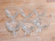 Delcampe - -6 ANCIENS VERRES De BISTROT Verres à Pieds Un Trait Gravé Sur Le Bord    E - Glazen