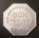 Jeton "Club Numismatique D'Argenteuil - Bon Pour Une Visite - 1969-1984" - Notgeld