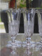 Delcampe - -8 FLUTES A CHAMPAGNE CRISTAL CÔTES TAILLEES XIXe BACCARAT/SAINT LOUIS?     E - Glas & Kristal