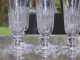 Delcampe - -8 FLUTES A CHAMPAGNE CRISTAL CÔTES TAILLEES XIXe BACCARAT/SAINT LOUIS?     E - Vetro & Cristallo