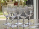 -5 SUPERBES GRANDS VERRES CRISTAL Gravé XIXe VERRES à EAU COLLECTION TABLE     E - Glas & Kristal