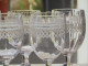 Delcampe - -5 SUPERBES GRANDS VERRES CRISTAL Gravé XIXe VERRES à EAU COLLECTION TABLE     E - Vetro & Cristallo