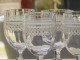 Delcampe - -5 SUPERBES GRANDS VERRES CRISTAL Gravé XIXe VERRES à EAU COLLECTION TABLE     E - Verre & Cristal