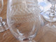 Delcampe - -5 SUPERBES GRANDS VERRES CRISTAL Gravé XIXe VERRES à EAU COLLECTION TABLE     E - Glass & Crystal