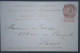 ► Belgique Carte Entier Postal 10c."orange" Léopold Obl.  Année 18--   VILVORDE Pour PARIS Rue De Rivoli - Cartes Postales 1871-1909