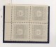 CROATIA WW II  , 4 Kn  Postage Due  Breakthrough Printed Bloc Of 4 MNH - Croatie