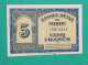 BANQUE D'ETAT DU  MAROC MOROCCO  MARRUECOS 5 FRANCS 01-08-1943 - Marokko